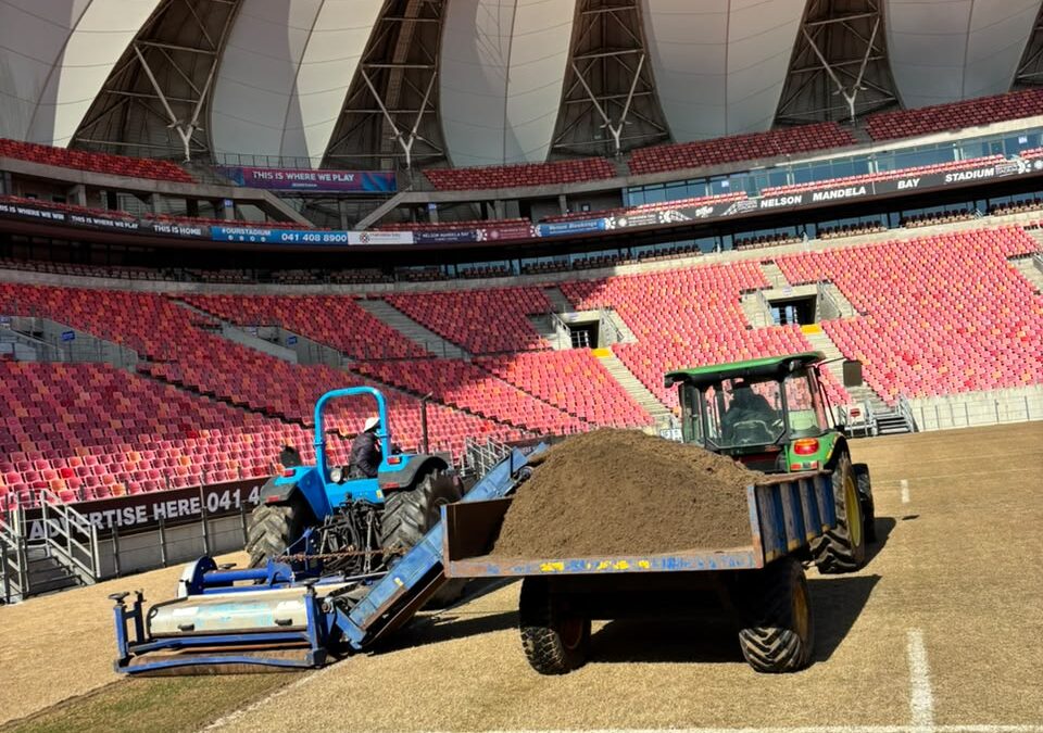 Pitch Refresh at the Nelson Mandela Bay Stadium
